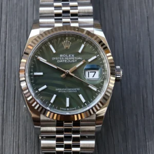 Rolex Datejust 36mm Green Palm Motif Dial 126234 - Brand New 2024