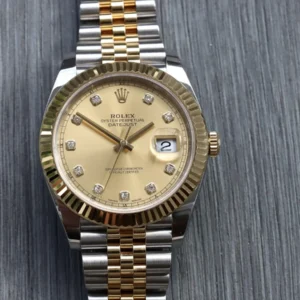 Rolex Datejust 41 DJ41 Oystersteel and Yellow Gold Diamond Dial 126333 - 2021
