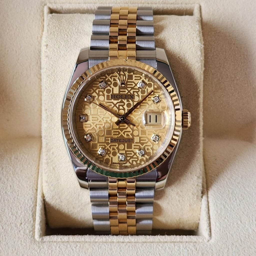 2006 Rolex Datejust 116233 two tone yellow gold